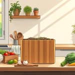 These compost bins actually look good on your counter