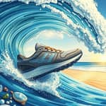 The sneakers made entirely from ocean plastic