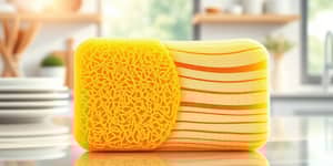 This sponge is made from plants and scrubs like a pro
