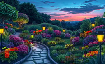 Solar-powered garden lights for a greener glow