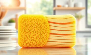 This sponge is made from plants and scrubs like a pro